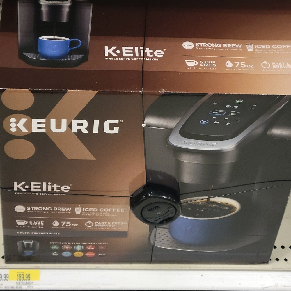 K cup machine K-elite also FREE pod rack